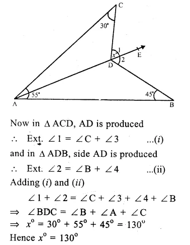 RS Aggarwal Class 9 Solutions Chapter 4 Lines and Triangles Ex 4D Q18.1