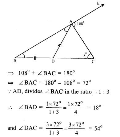 RS Aggarwal Class 9 Solutions Chapter 4 Lines and Triangles Ex 4D Q19.1