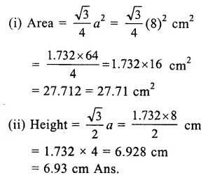 RS Aggarwal Class 9 Solutions Chapter 7 Areas Ex 7A Q15.1