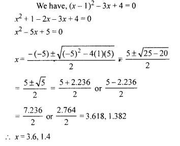 Selina Concise Mathematics Class 10 ICSE Solutions Chapter 5 Quadratic Equations Ex 5C Q10.1