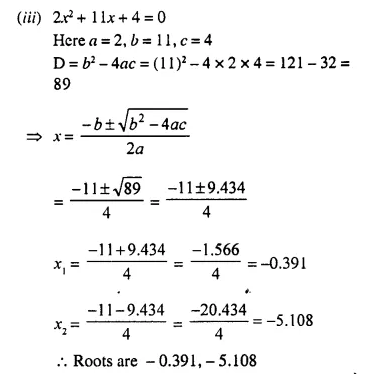 Selina Concise Mathematics Class 10 ICSE Solutions Chapter 5 Quadratic Equations Ex 5C Q4.3