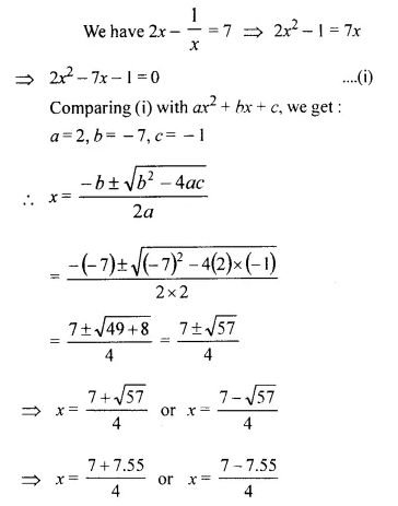 Selina Concise Mathematics Class 10 ICSE Solutions Chapter 5 Quadratic Equations Ex 5C Q8.1
