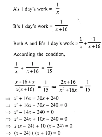 Selina Concise Mathematics Class 10 ICSE Solutions Chapter 6 Solving Problems Ex 6A Q15.1