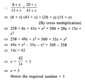 Selina Concise Mathematics Class 10 ICSE Solutions Chapter 7 Ratio and Proportion (Including Properties and Uses) Ex 7B Q6.1