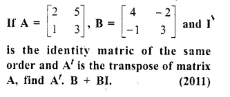 Selina Concise Mathematics Class 10 ICSE Solutions Chapter 9 Matrices Ex 9D Q13.1