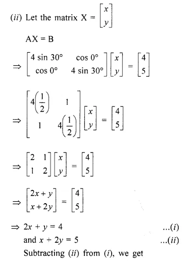 Selina Concise Mathematics Class 10 ICSE Solutions Chapter 9 Matrices Ex 9D Q23.2