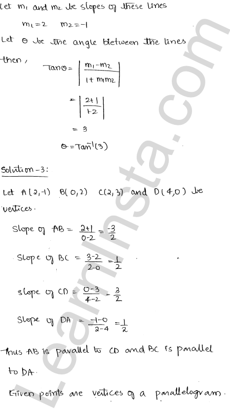 RD Sharma Class 11 Solutions Chapter 23 The Straight Lines Ex 23.13 1.4