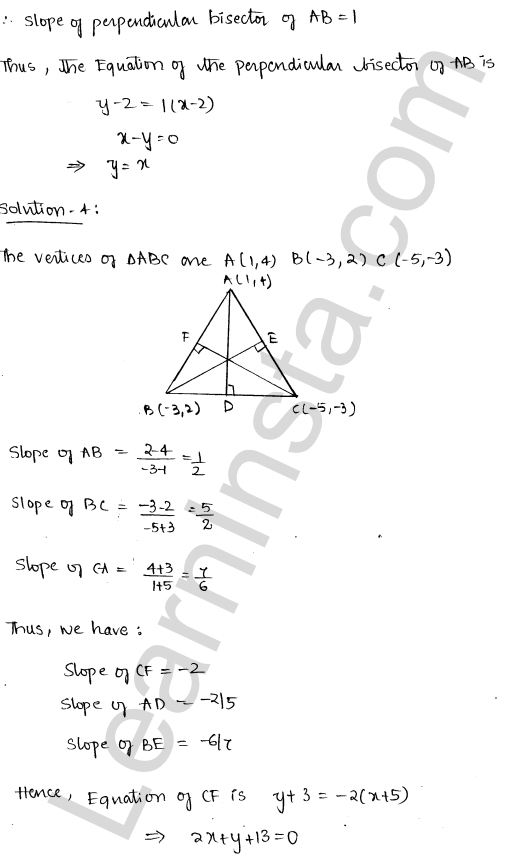 RD Sharma Class 11 Solutions Chapter 23 The Straight Lines Ex23.12 1.2