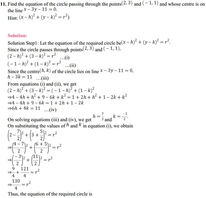 NCERT Solutions for Class 11 Maths Chapter 11 Conic Sections Ex 11.1 8