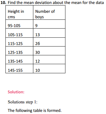 NCERT Solutions for Class 11 Maths Chapter 15 Statistics Ex 15.1 12