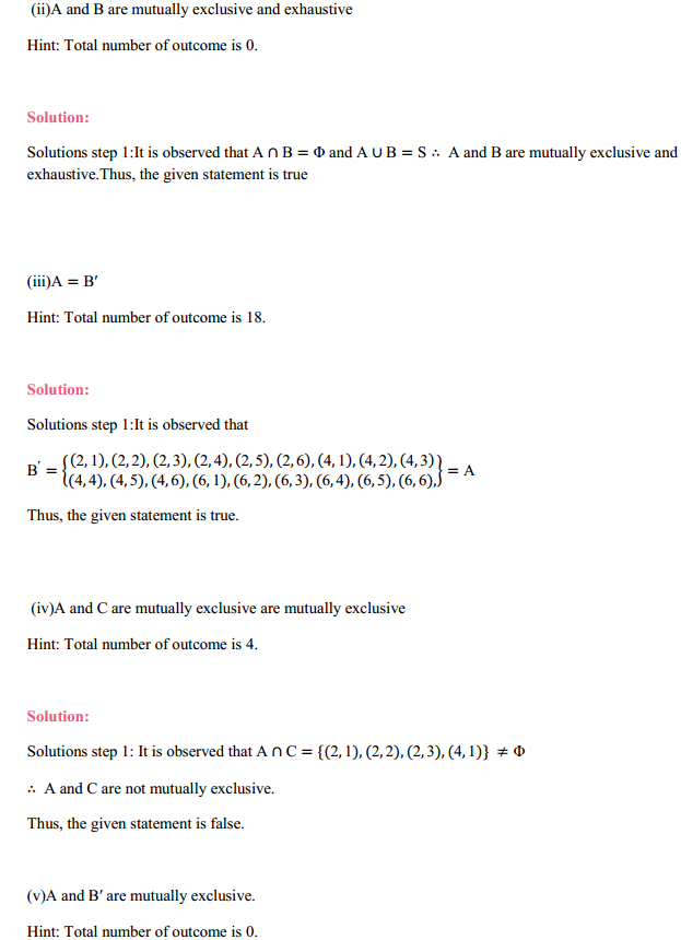 NCERT Solutions for Class 11 Maths Chapter 16 Probability Ex 16.2 13