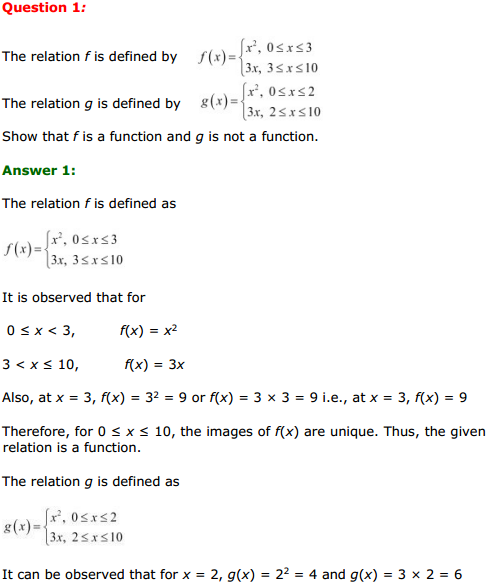 NCERT Solutions for Class 11 Maths Chapter 2 Relations and Functions Miscellaneous Exercise 1
