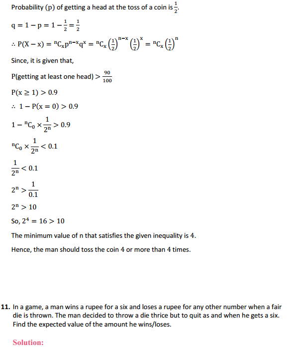 NCERT Solutions for Class 12 Maths Chapter 13 Probability Miscellaneous Exercise 13