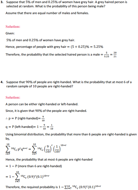 NCERT Solutions for Class 12 Maths Chapter 13 Probability Miscellaneous Exercise 4