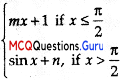 MCQ Questions for Class 12 Maths Chapter 5 Continuity and Differentiable - 2